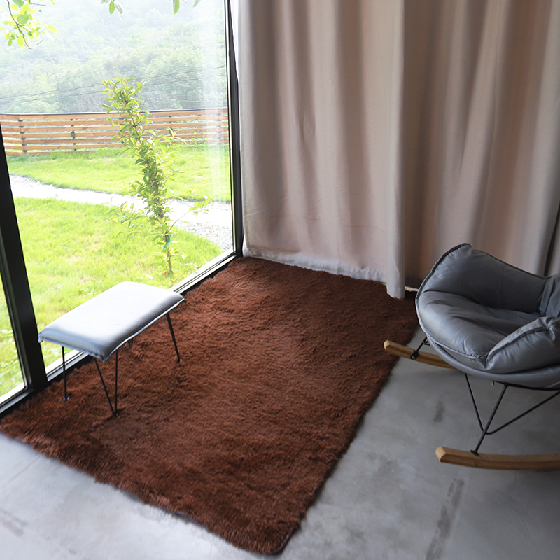 Hot Sale Home Long Pile Tie-Dyed Silk-Wool Shaggy Carpet