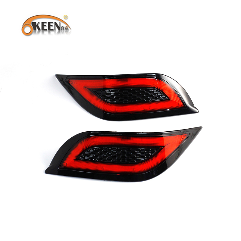 KEEN Новый 12 В 14 Вт светодиодный COB автомобильный бампер свет ходовые стоп-сигналы для нового vios 2015 2016 задний фонарь