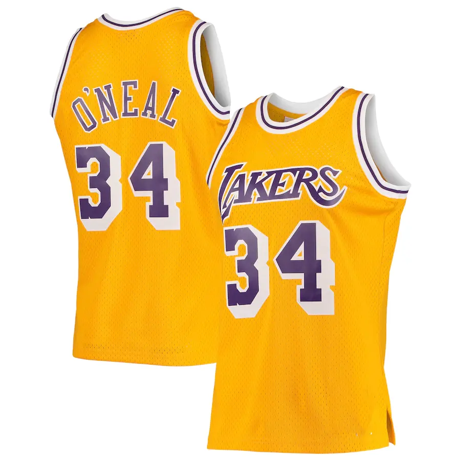 Wholesale 1996-97 Retro Cheap Stitched Basketball Jersey Los Angeles 34 Shaquille O_Neal