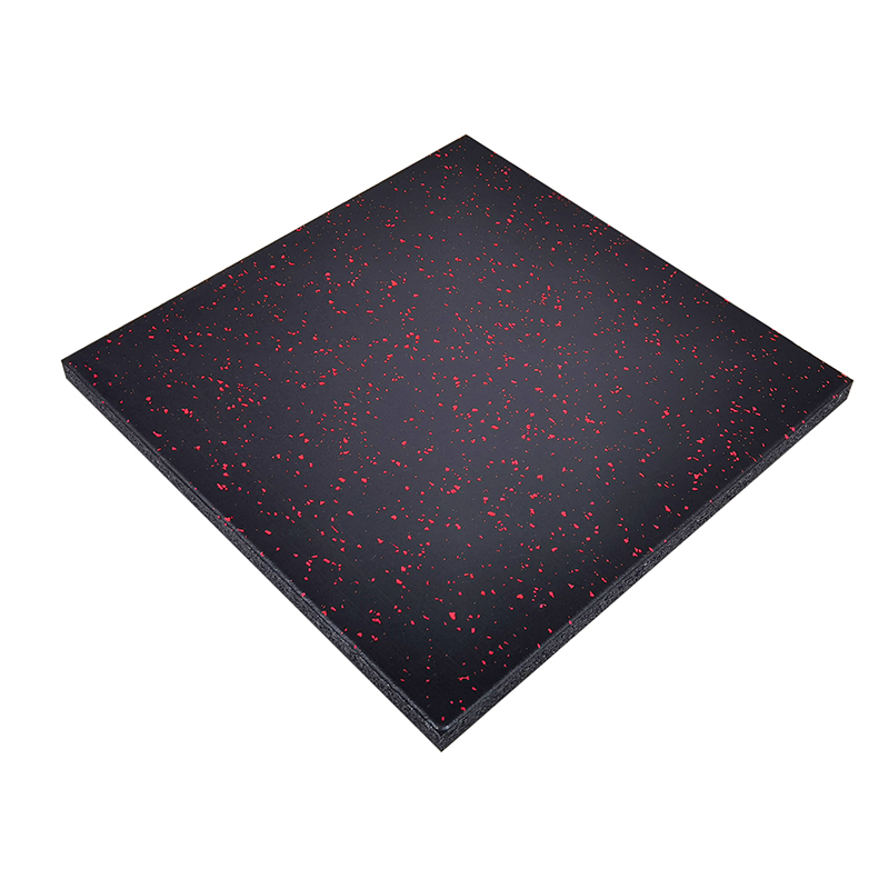 Free samples 20mm Thick Gym Composite Rubber Tile crossfit area gym rubber floor