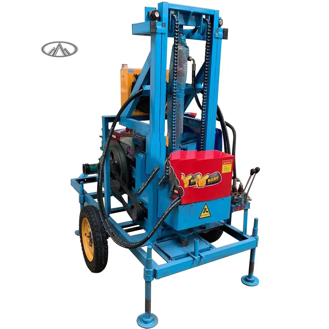Factory Sale Geotechnical Hydraulic Portable Mine Drilling Rigs Diesel Underground Borehole Water Well Drilling Rig Machine