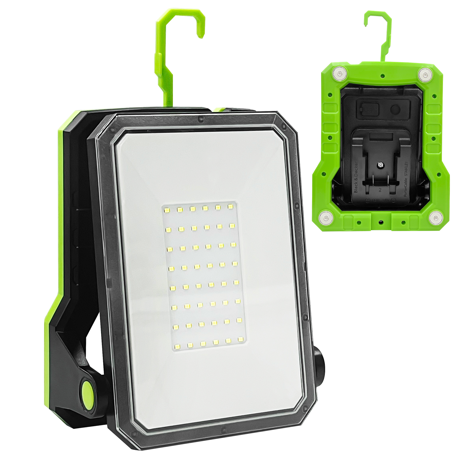 30W Portable 3000LM Foldable LED Rechargeable Work Light With Stand