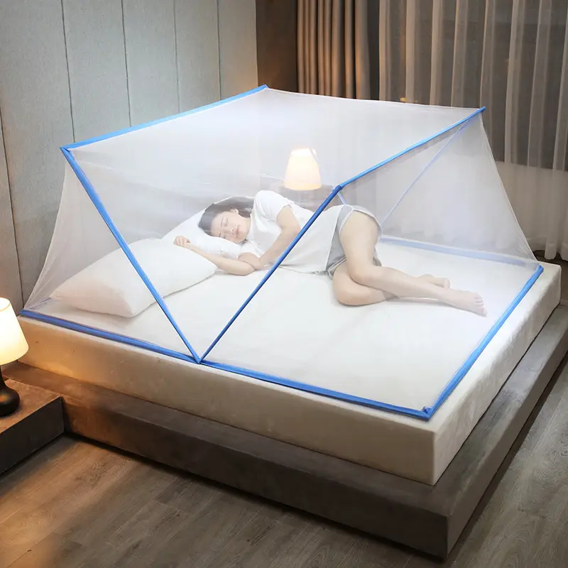 Best quality foldable mosquito net smart mosquito foldable net for double bed size with the stabilizer