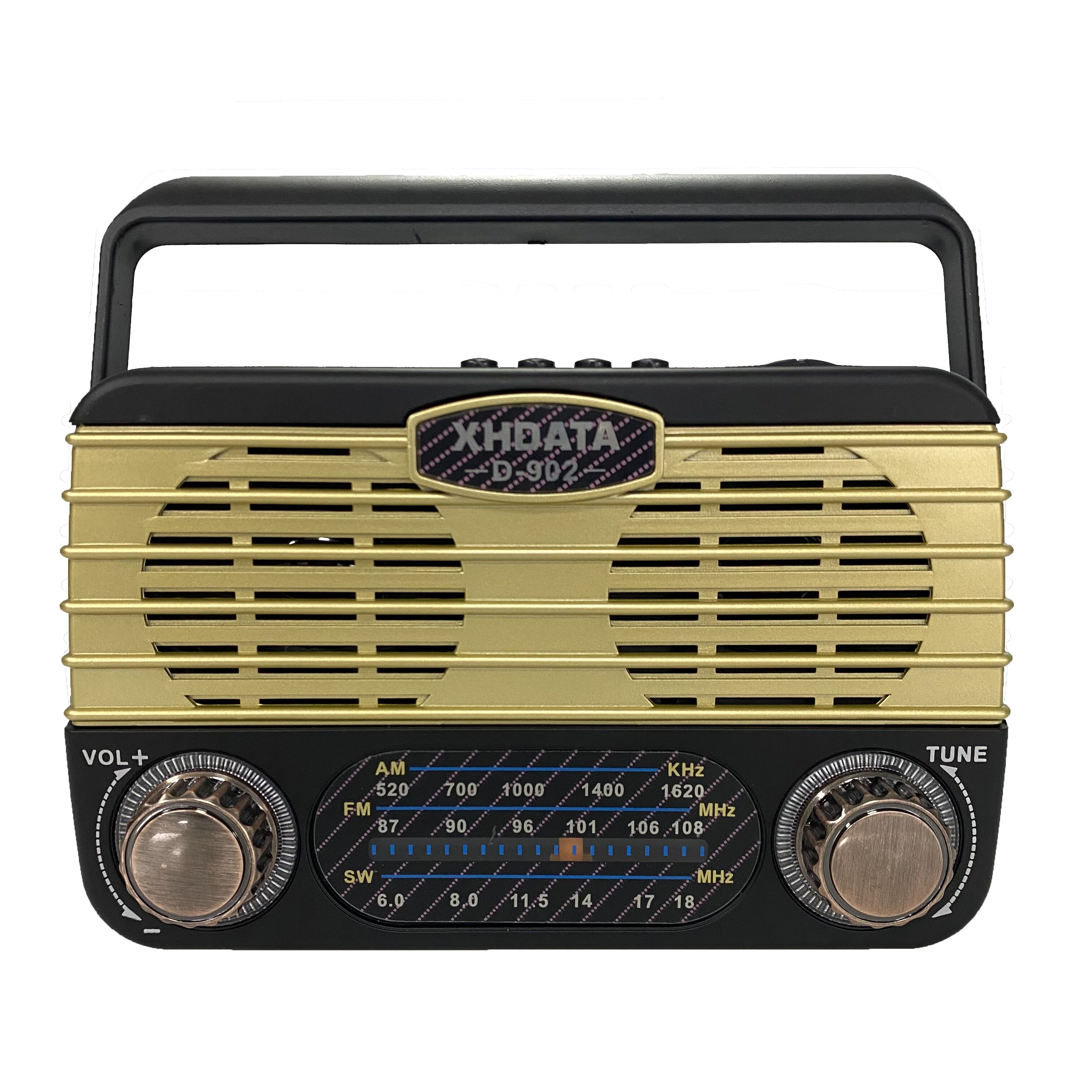 XHDATA D-902 Солнечный беспроводной музыкальный плеер радиоприемник АМ/FM/коротковолновый 3 диапазонное радио с USB/TF карты MP3 музыкальный плеер