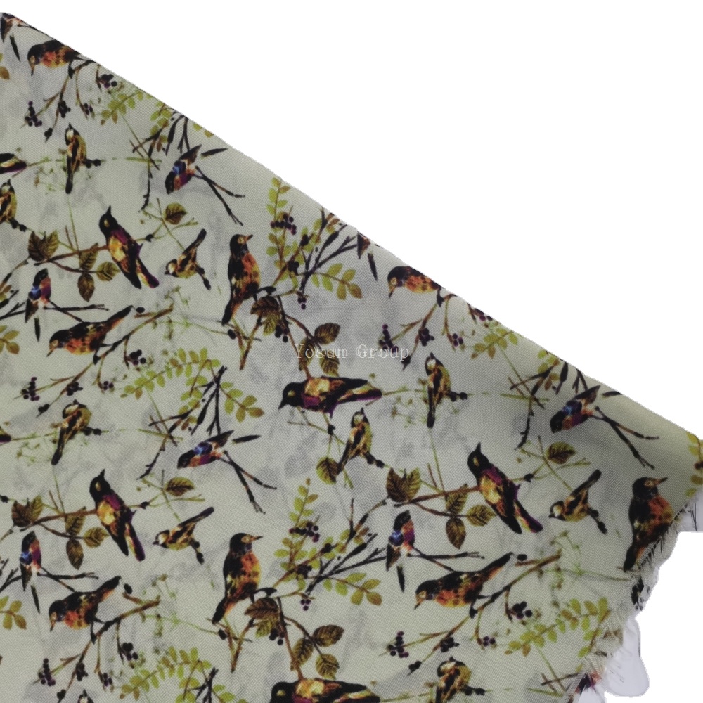 digital print cupro cupra satin fabric