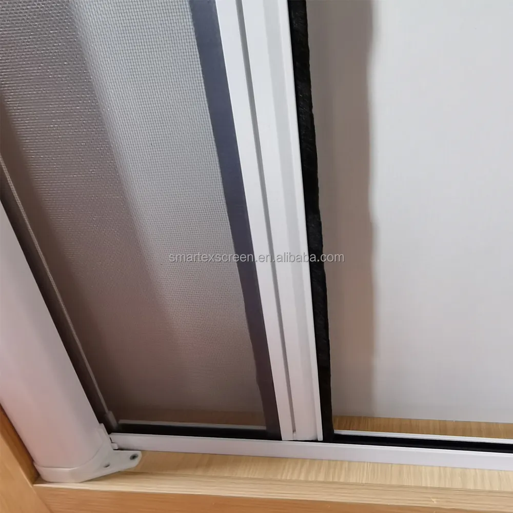 Seal roll mosquito net doors fiberglass mesh DIY retractable screen door with screen for doors