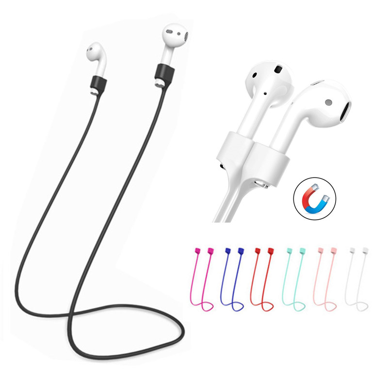 Магнитный ремешок для наушников Airpods, силиконовый Магнитный шнурок для наушников Airpods pro 1 2 3