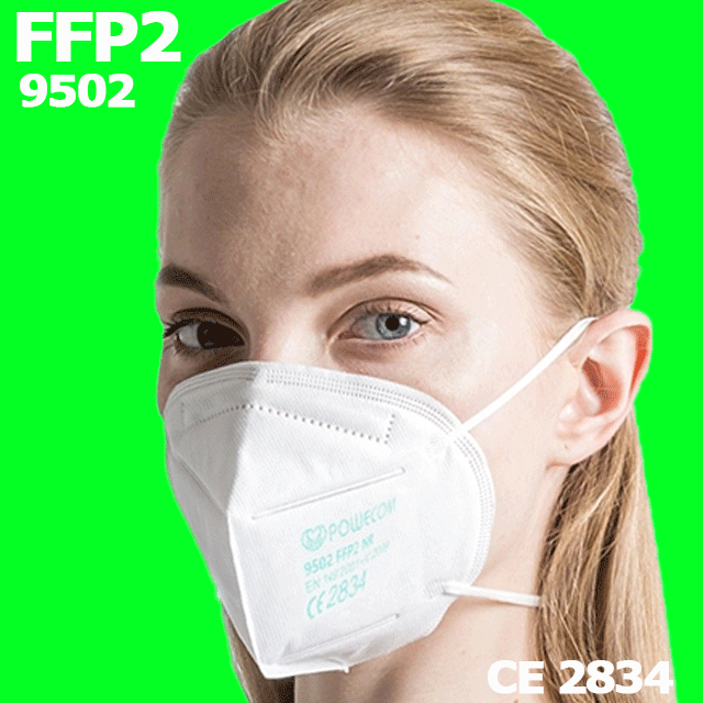 1 Powecom FFP2 Masken Ce сертификат 9502 одноразовая маска для лица Kn95 Facemask Black Masque Ffb2 Fpp2 Ffp 2 ffp2mask herstell
