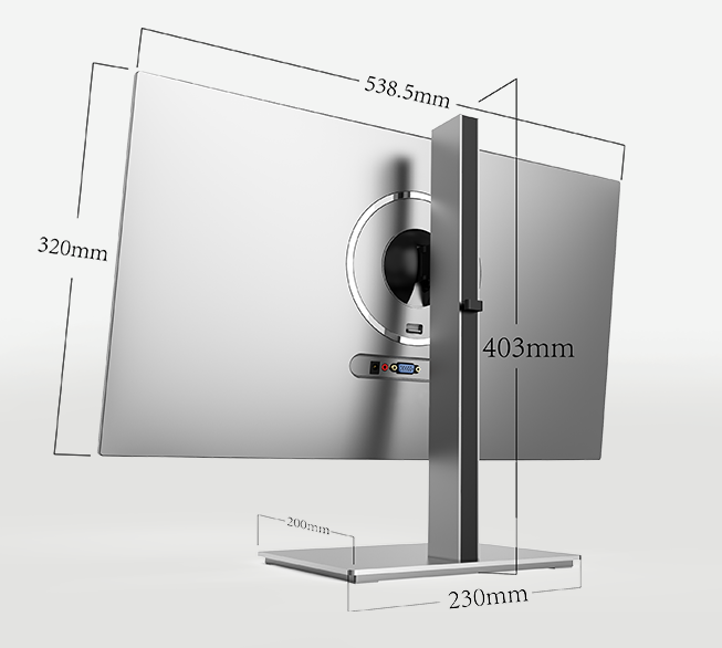 Ul-tra Slim Ips 24 "27" светодиодный компьютерный монитор Ips-монитор 16:9 экран с Dp компьютером Vga 1080P монитор