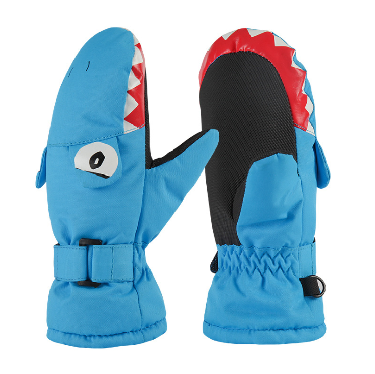 Wholesale Cheap Kids Winter Cold Weather Children Snow Mittens Waterproof Warm Ski Gloves Unisex