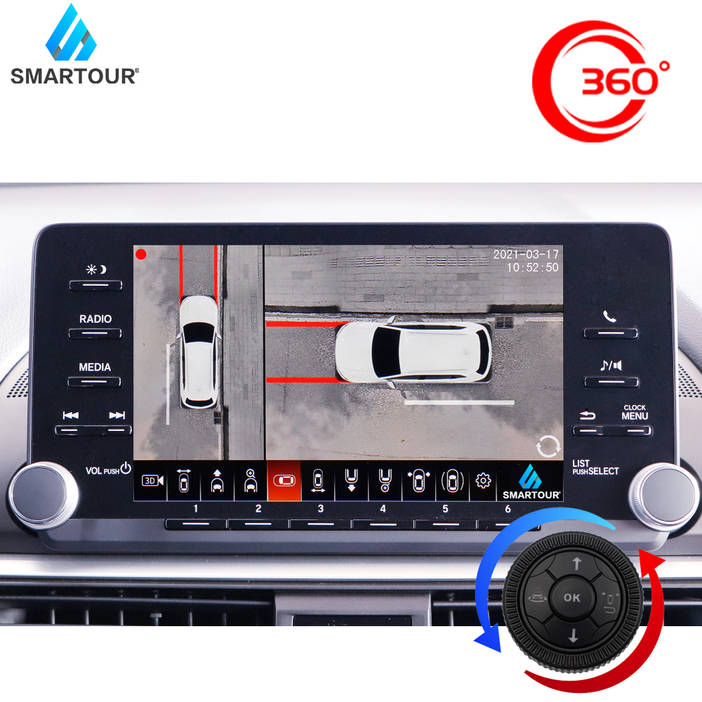 Автомобильный видеорегистратор Smartour, панорамная камера 1080P, AHD, vga, 4K, с углом обзора 360 градусов