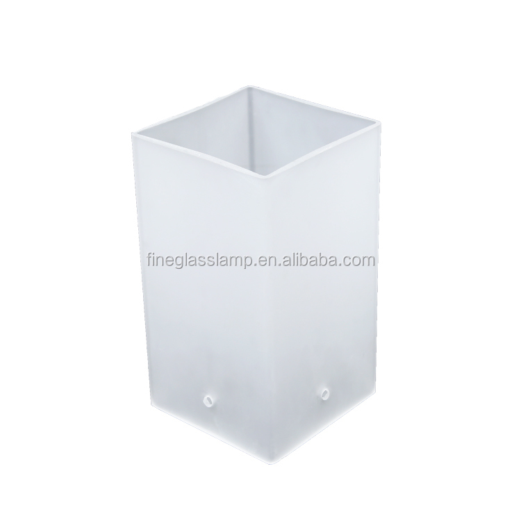 Современный cuboid, матовый потолочный абажур из дутого стекла