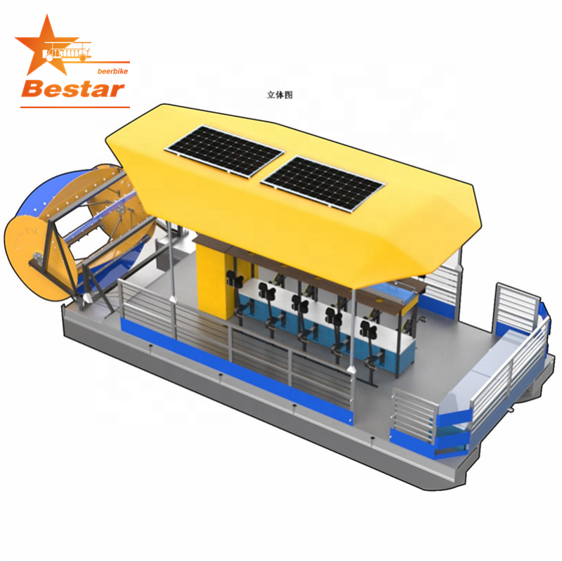 DIY Family Party Aluminum Electric Gas Motor Fishing Pontoon Boat For Sale