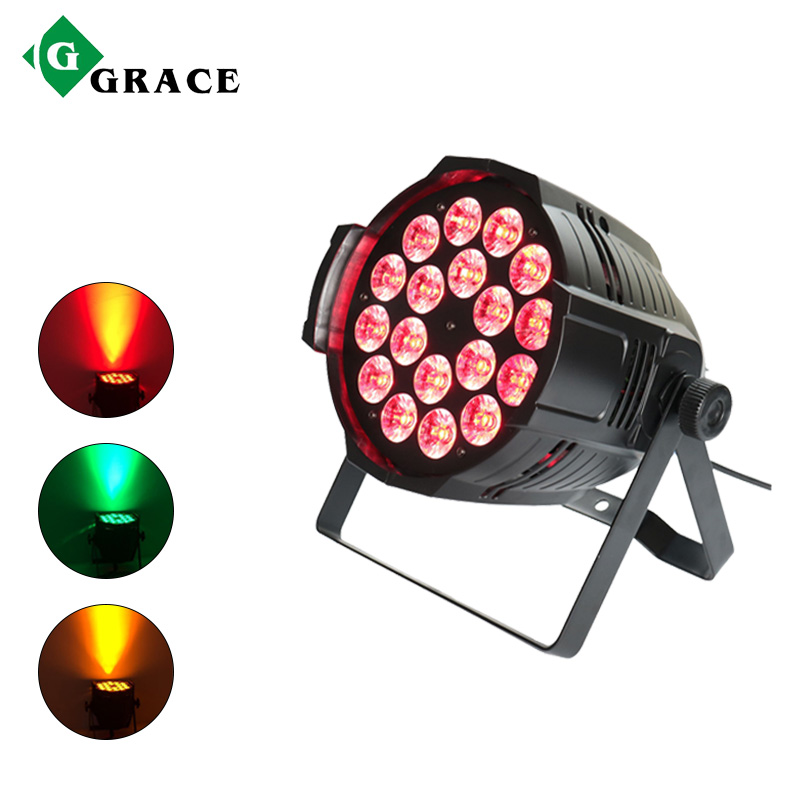 Grace Indoor LED Par Can 18*18W RGBWAUV 6in1 Par Light