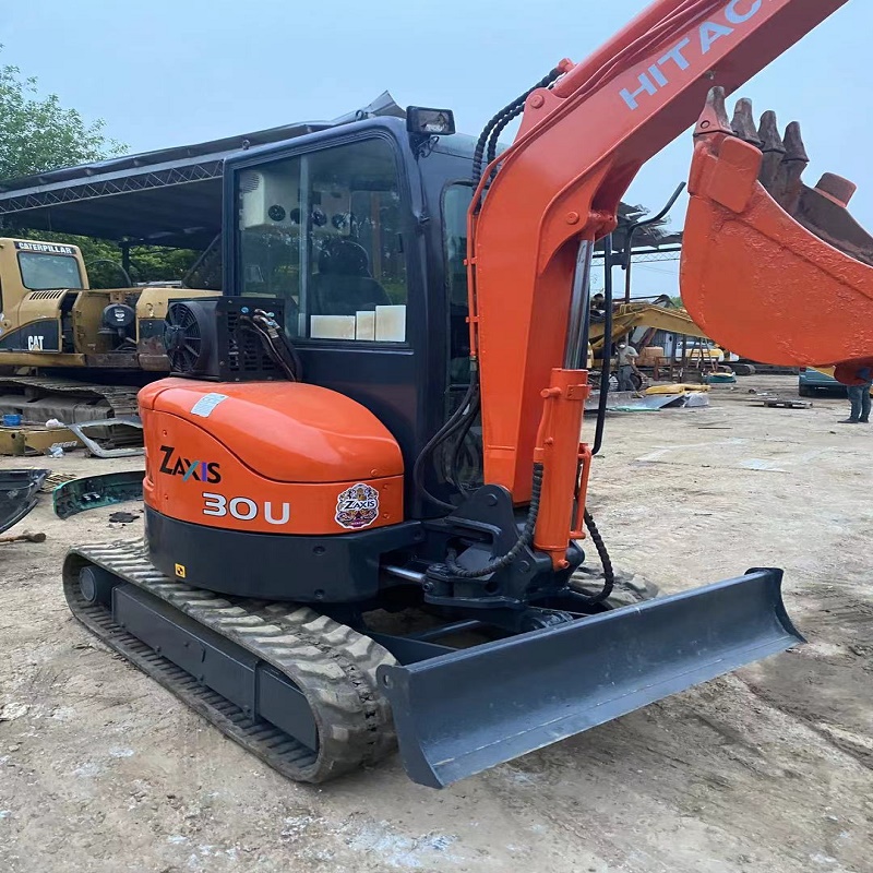 Бывший в употреблении экскаватор японский Hitachi ZX30U мини экскаватор б/у гидравлический гусеничный экскаватор