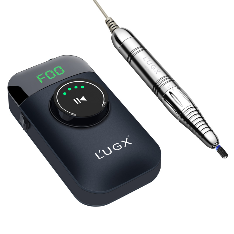 LUGX беспроводная дрель для ногтей, бесщеточный маникюрный станок 35000 об/мин, мини-дрель для ногтей