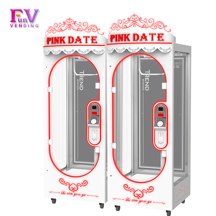 Coin Operate 3S PINK DATE gift in a balloon machine gift in a balloon machine toy Cutting Prize machine for sale