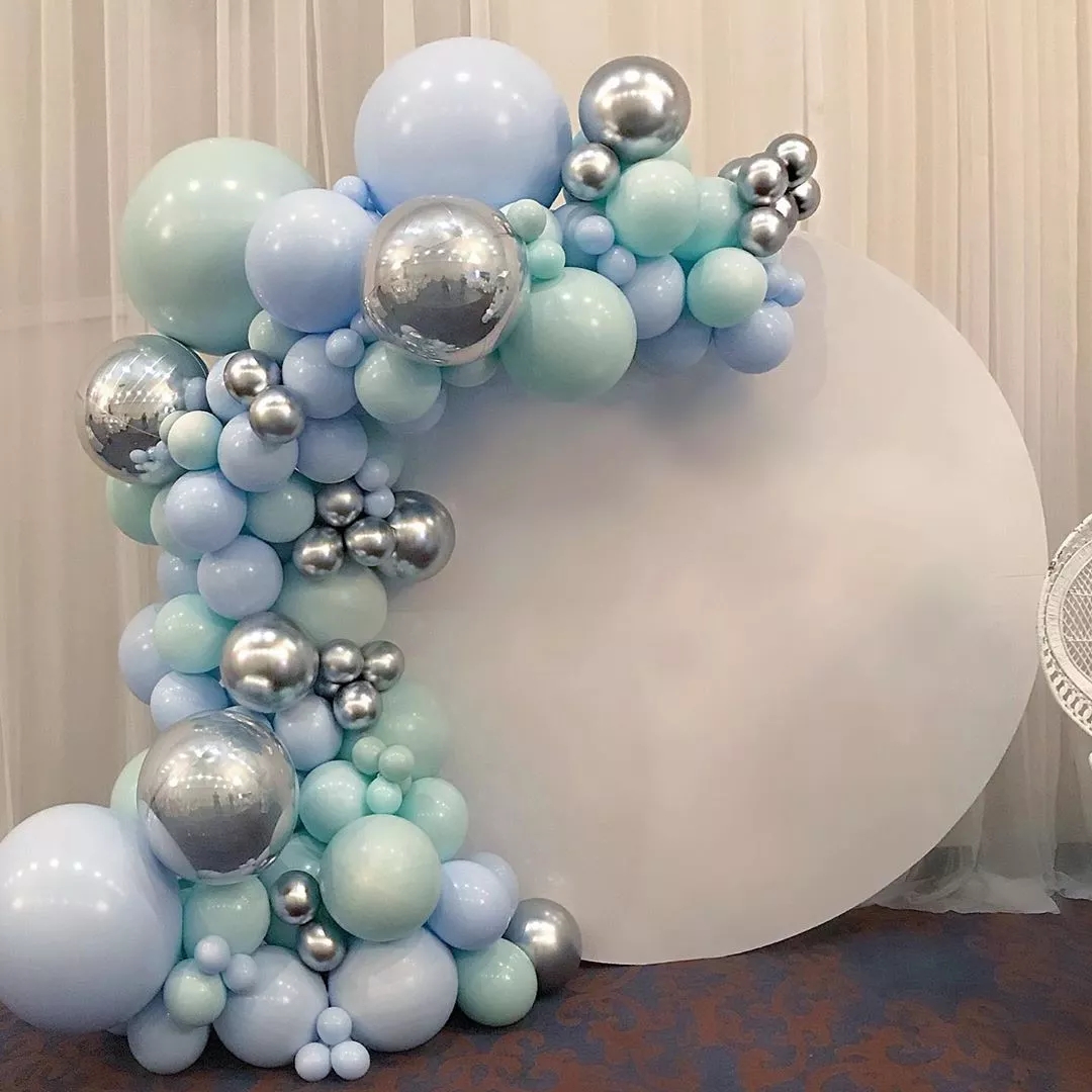 103 шт. DIY пастельный Макарон синий мятный шар гирлянда Серебряный Globos Арка комплект День рождения Свадьба детский душ годовщина вечеринка Декор