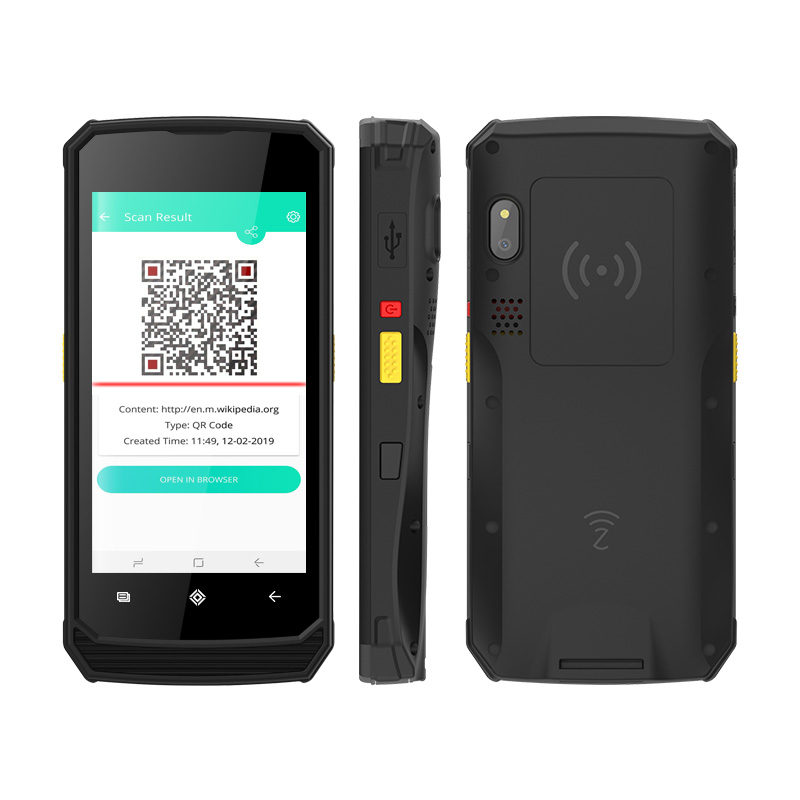 UNIWA M580 Android 10,0 водонепроницаемый сканер штрих-кодов Прочный ручной КПК двойные батареи