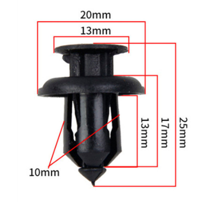Black Car Fastener Clip Engine Cover Undertray Splashguard Wheel Arch Mudguard Screw Buckle
