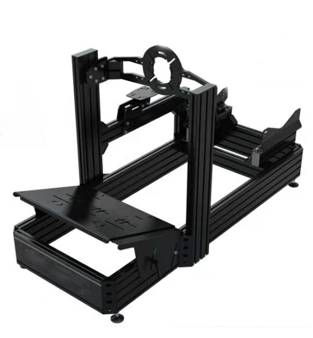 OEM индивидуальный серебристый черный анодированный алюминиевый профиль CNC для SIM-карты гоночной кабины