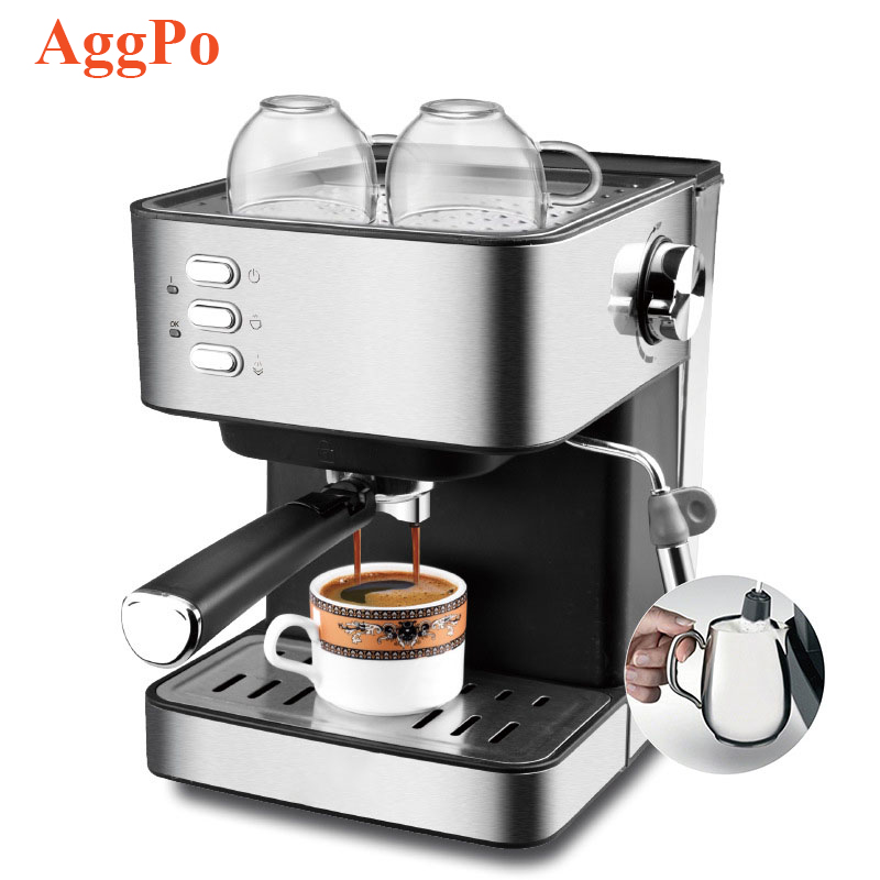 household office small Italian concentrated semi-automatic steam stick milk foam machine integrated coffee machine
