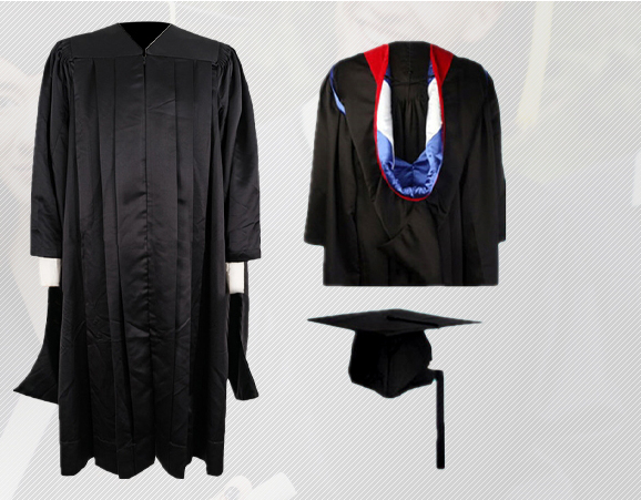 Wholesale Top Quality Promotions American University Bachelor's Degree Graduation Gowns Set with Hood and Cap