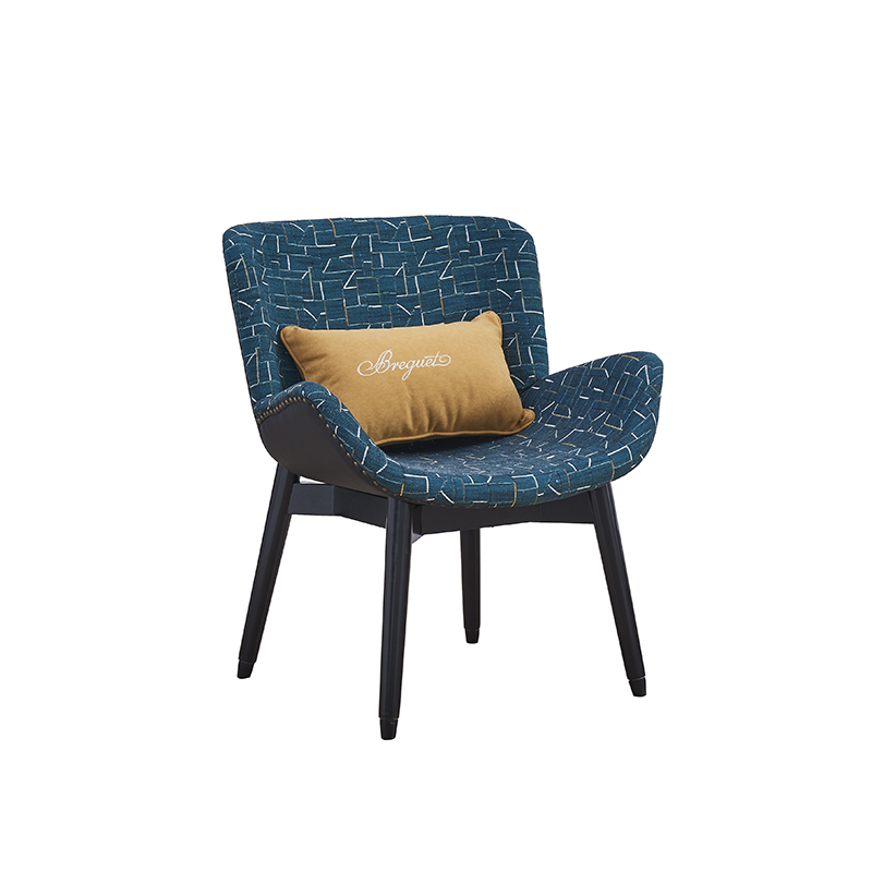 Modern furniture coffee shop lounge chair fabric lounge chair