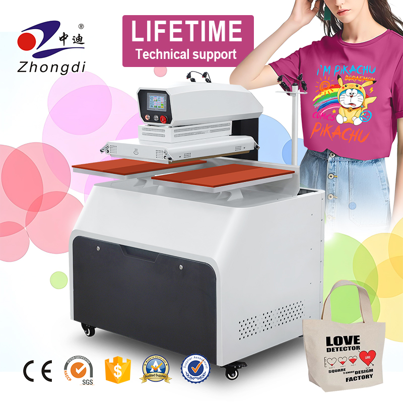 Hot sales double thermal press of 60x40 50X70 60x80cm heat press machines