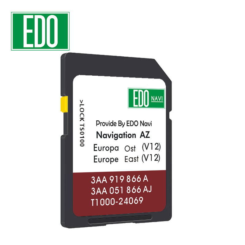 EDO Navi CID SD карты 2020 CID SD карты 3AA 051 866 T1000-27963 навигации RNS 315 V12 AZ Европа Восток V12 West