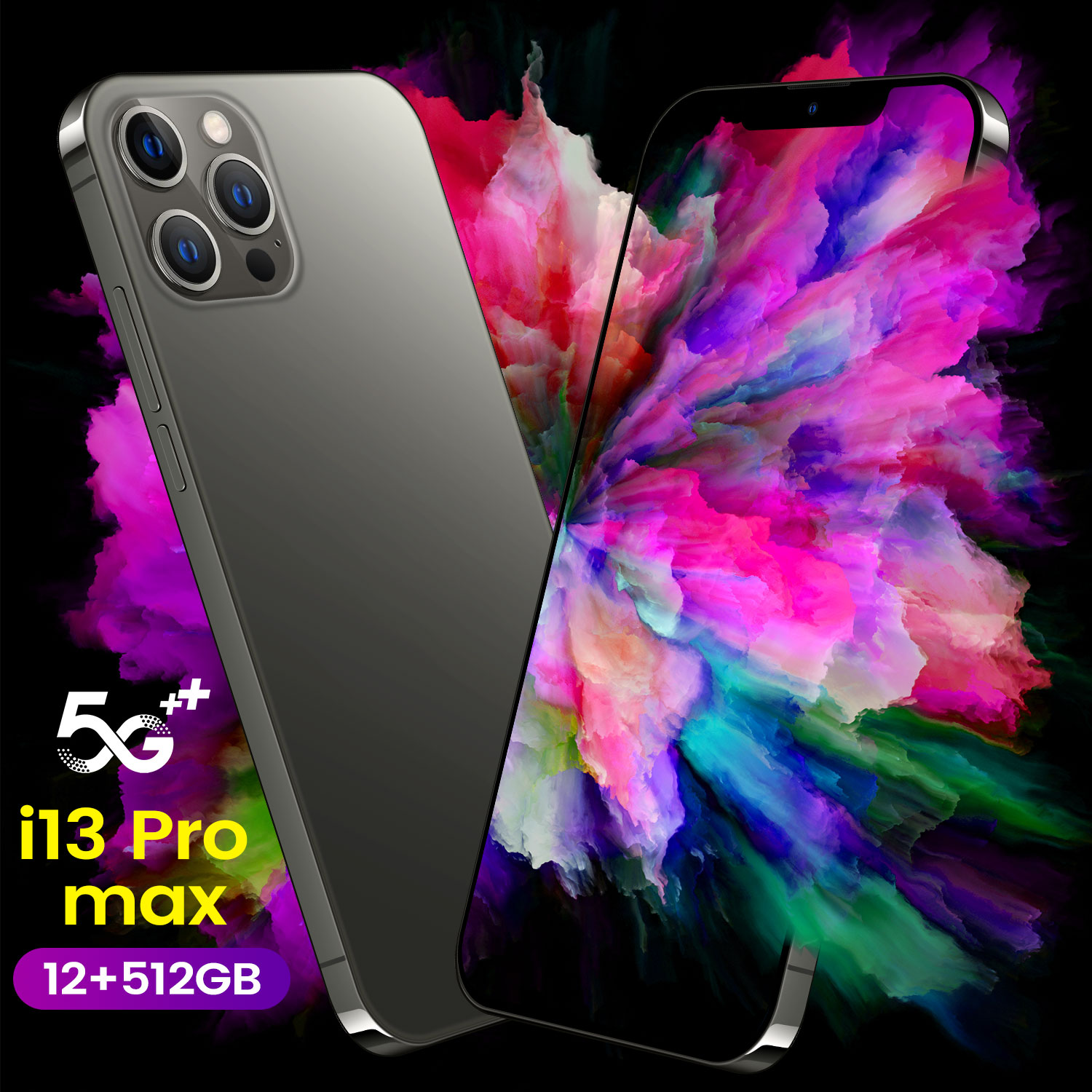 2021 оригинальный телефон I13 Pro Max Android смартфоны 16 ГБ + 512 ГБ 10 ядер 5g Let мобильные телефоны мобильный телефон
