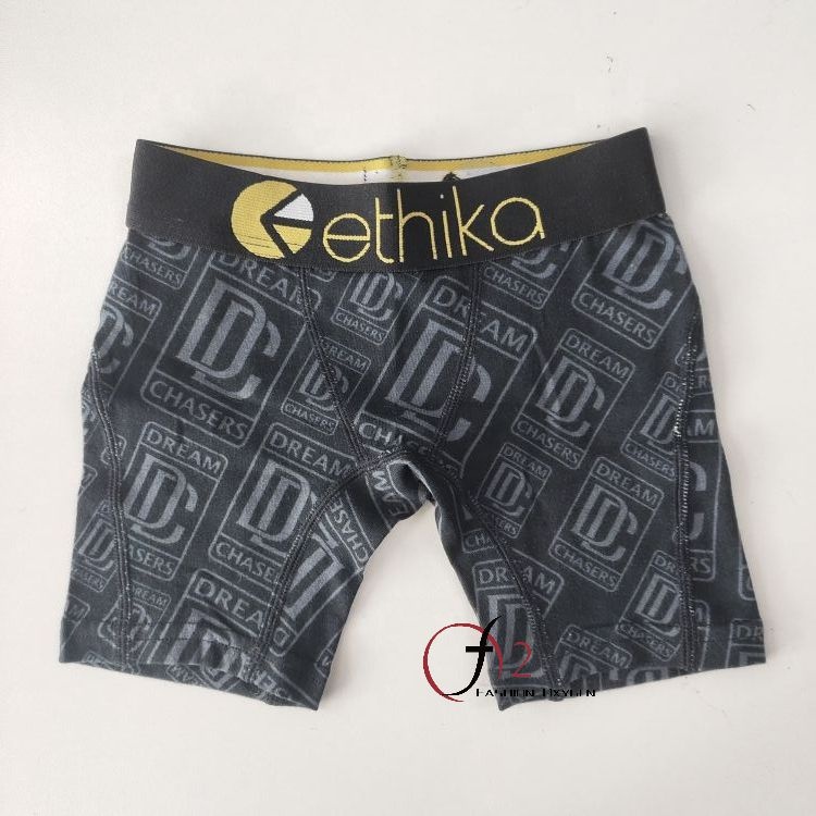 Эластичное нижнее белье Ethika, Однотонные трусы-боксеры для малышей, хлопковое эластичное дышащее нижнее белье для младенцев