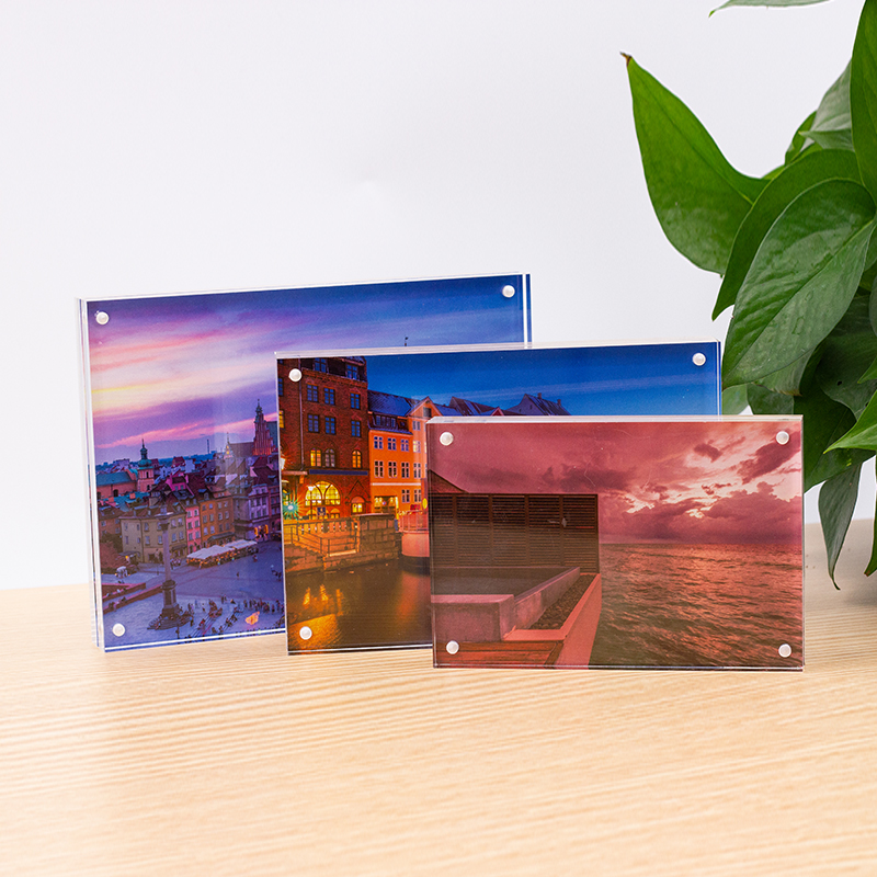 thickness frameless picture frame magnetic acrylic photo frames wholesale