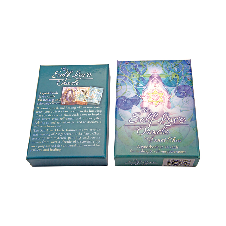 Newest High Quality Lights Custom Printing Angle Answer Oracle Card With a Guidebook