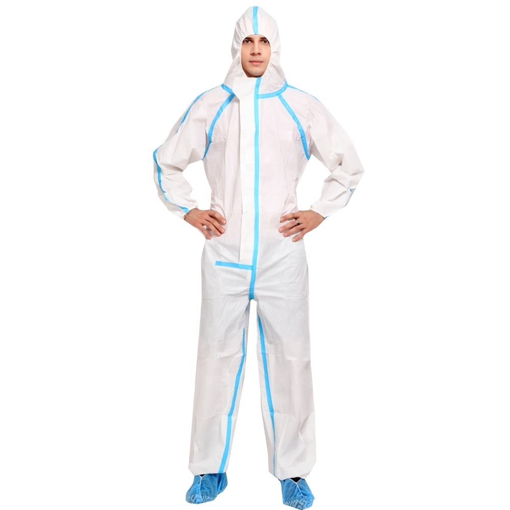 Промышленная безопасность категория Iii Ppe защитный костюм Hazmat костюм Ppekit одноразовые комбинезоны