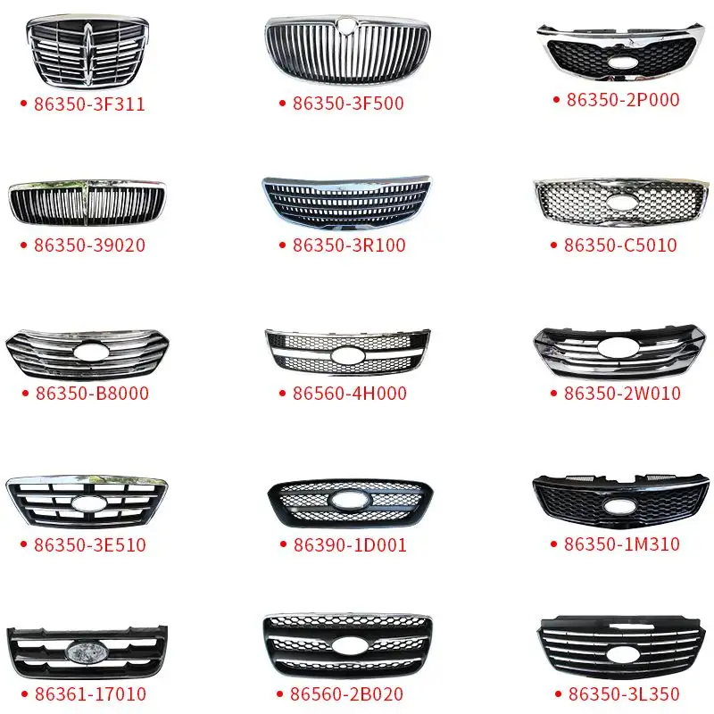 Korean auto parts Radiator grille assembly suitable for Hyundai Kia chrome grill black grill