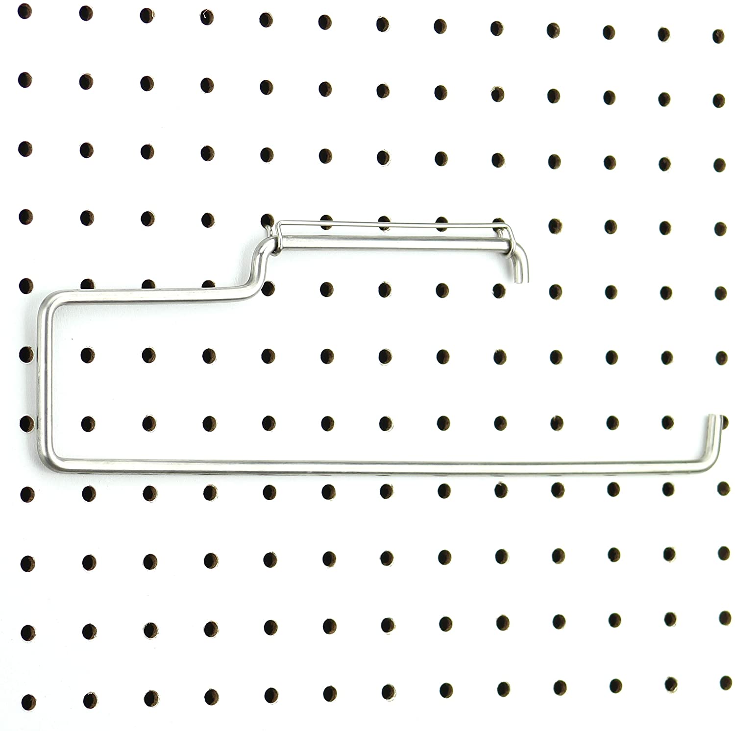 Pegboard держатель для бумажных полотенец из нержавеющей стали-Крючки для любой колышек доска-Pegboard Организация аксессуар