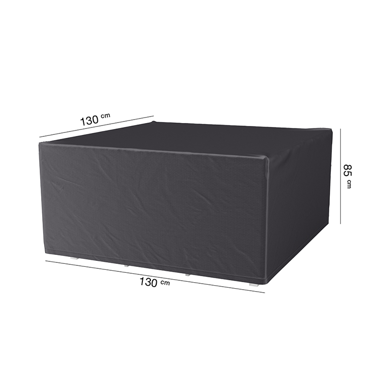 Chinese Supplier Custom Size Rectangle Square Polyester Waterproof Outdoor Garden Patio Furniture Set Cover 130X130X85Cm