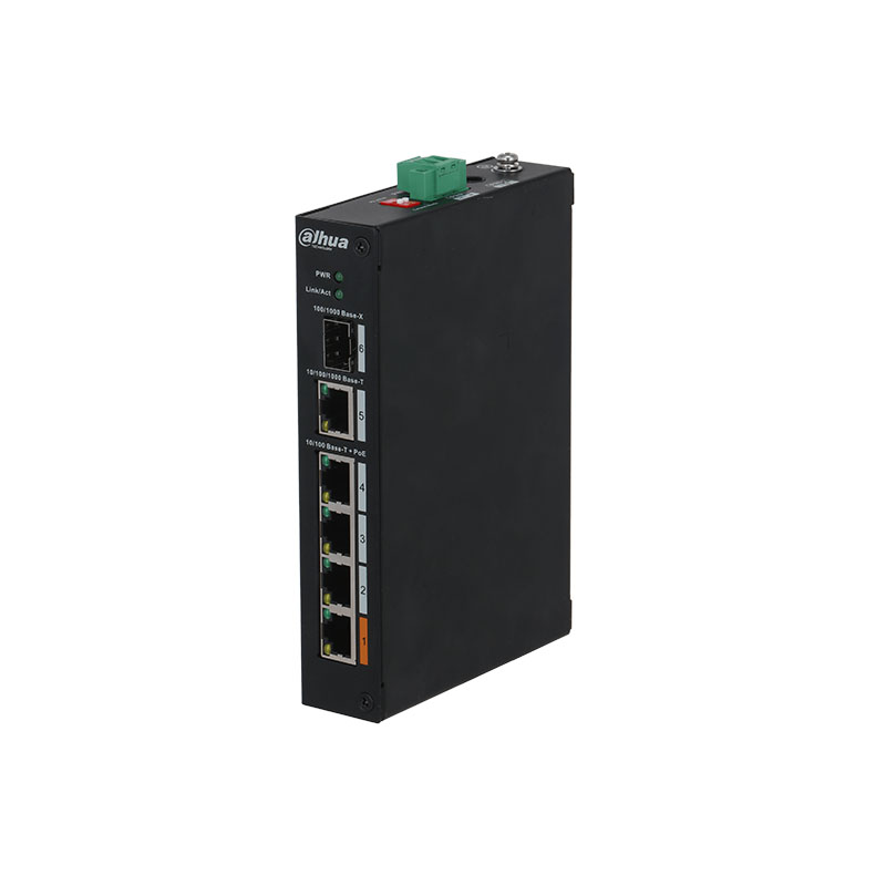 Сетевой видеорегистратор Dahua PFS3106-4ET-60 неуправляемый Hi-PoE сторожевой системы безопасности переключатель 4-портовый коммутатор питания через Ethernet сетевой видеорегистратор Dahua