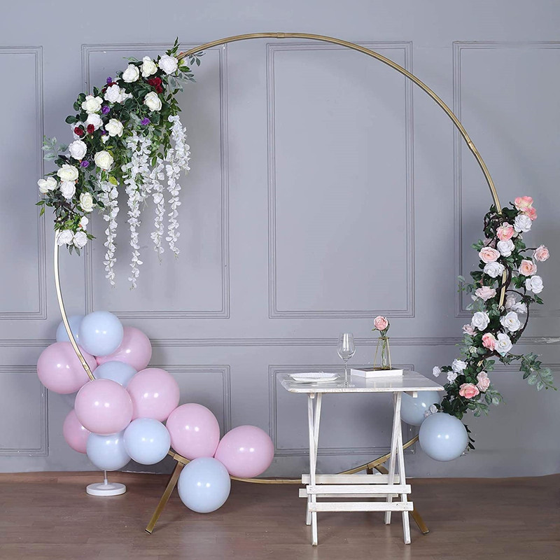 New Sale Balloon Flower Iron Ring Background Frame Stand Birthday Party Metal Circle Wedding Arch