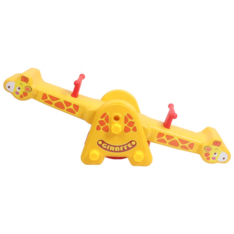 Factory directly sale high quality and lower price with various decorate indoor plastic seesaw for children play