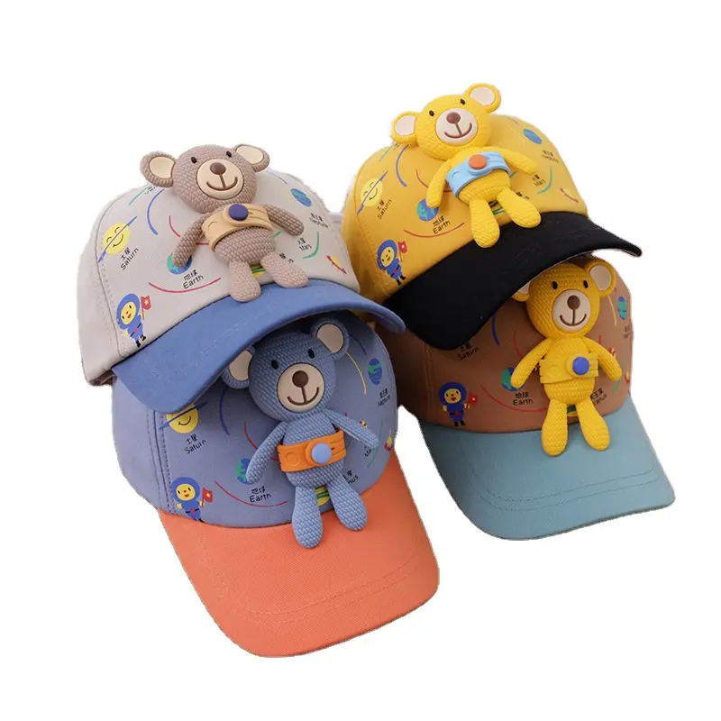 Открытый модной детской спортивной одежды с изображением мультипликационных персонажей для детей путешествия милые пивные остроконечные хлопок safari, регулируемые по размеру бейсболки шляпы кепки