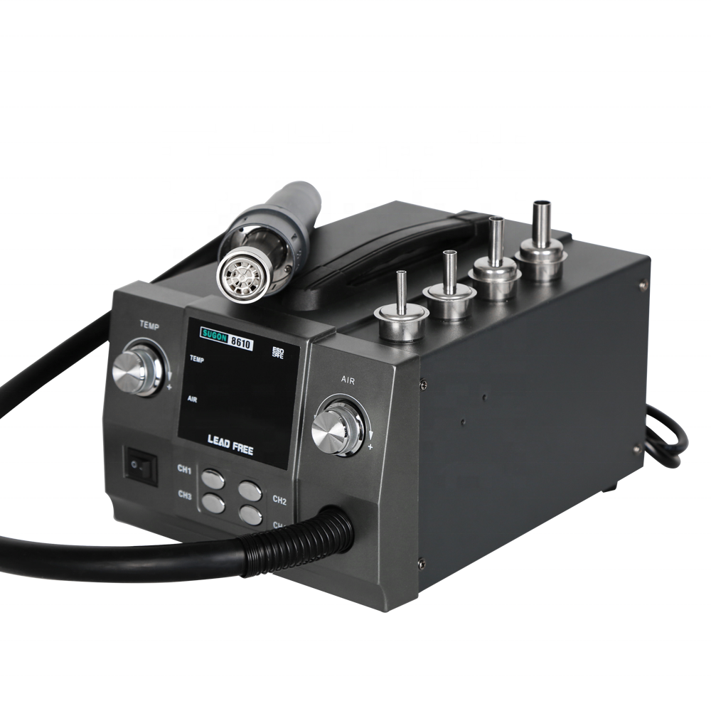 Wholesela SUGON 8610 Hotair Soldering Desoldering Station Mini Heat Gun Hot Air Gun Variable Phone Repair Hot Air Station