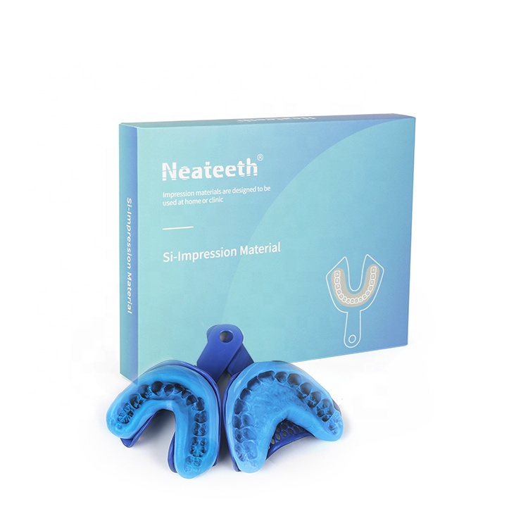 Neateeth зубная шпатлевка, силиконовая тяжелая и легкая форма для отбеливания зубов, альгинат, набор для отбеливания зубов с лотком для рта