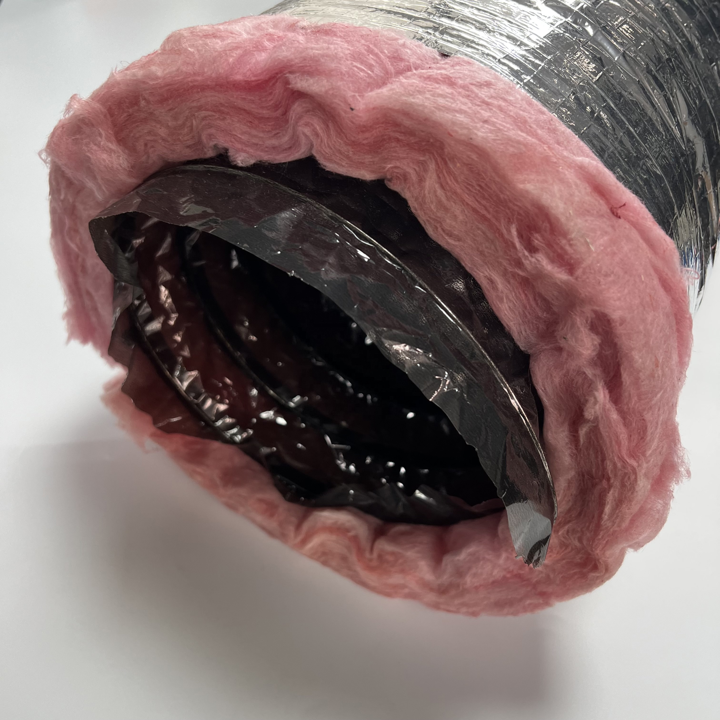 R6 R8 hvac system air conditioning aluminum foil fiberglass insulated flexible duct