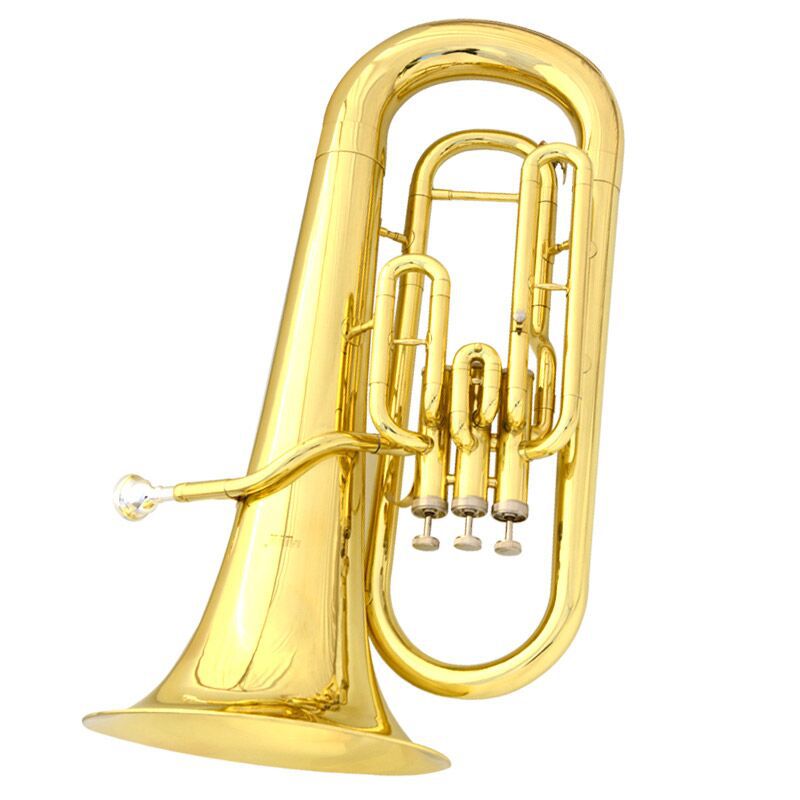 Заводская цена, золотистый лак, латунь, Bb, профессиональный Euphonium компенсация