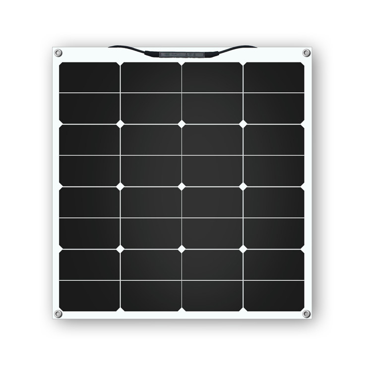 Лидер продаж, легкие солнечные панели с тонкой пленкой 50 Вт Sunpower, Полугибкие панели солнечных батарей для автомобиля, лодки