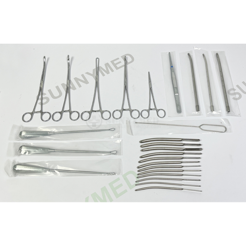 SY-XN09 OB dilatation&curettage instrument set Medical surgery box dilatation and curettage tool set