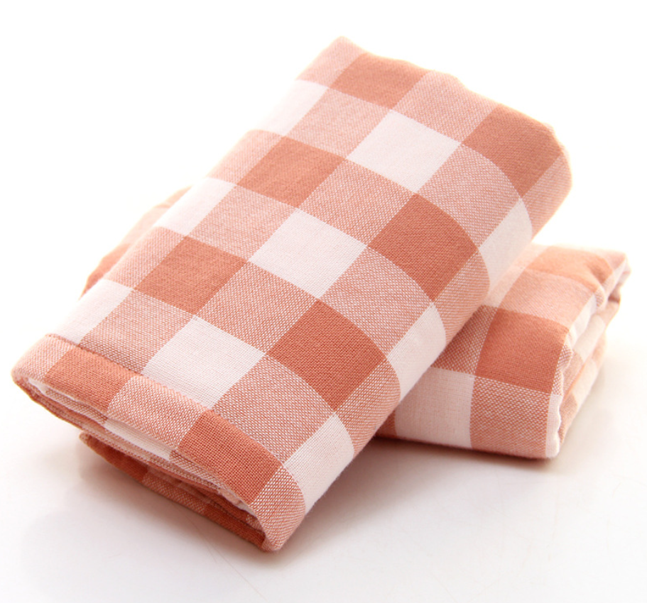 XIAOAO The manufacturer directly sells Japanese checked gauze and pure cotton towel