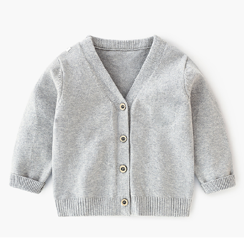 Children acrylic Spring Warm Sweater Baby kid V neck Knitted Cardigan